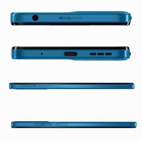 Motorola Moto G04 satin blue side view